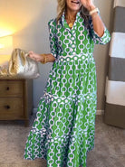 Damen Bedrucktes Sommer Kleid | Maxi-Women Dress-Kremer Mode