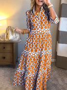 Damen Bedrucktes Sommer Kleid | Maxi-Women Dress-Kremer Mode
