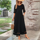 Damen Formelles Hochzeitsgast Kleid | Maxi-Women Dress-Kremer Mode