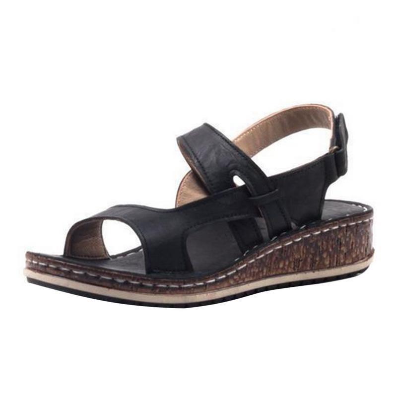 Damen Freizeit Verstellbaren Riemen Sandalen | Offener Zeh-Women Sandals-Kremer Mode
