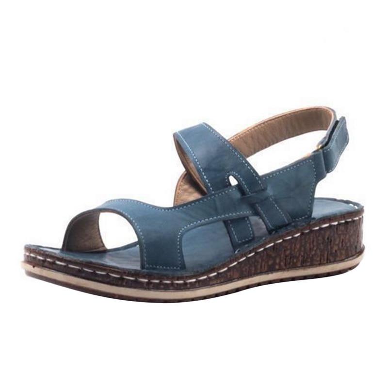 Damen Freizeit Verstellbaren Riemen Sandalen | Offener Zeh-Women Sandals-Kremer Mode