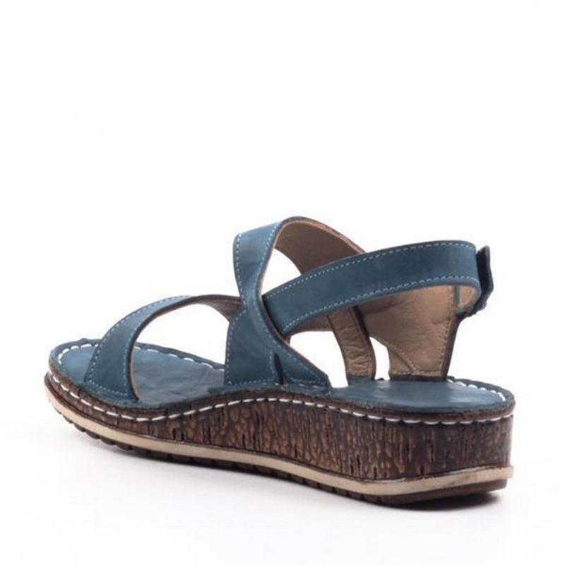 Damen Freizeit Verstellbaren Riemen Sandalen | Offener Zeh-Women Sandals-Kremer Mode