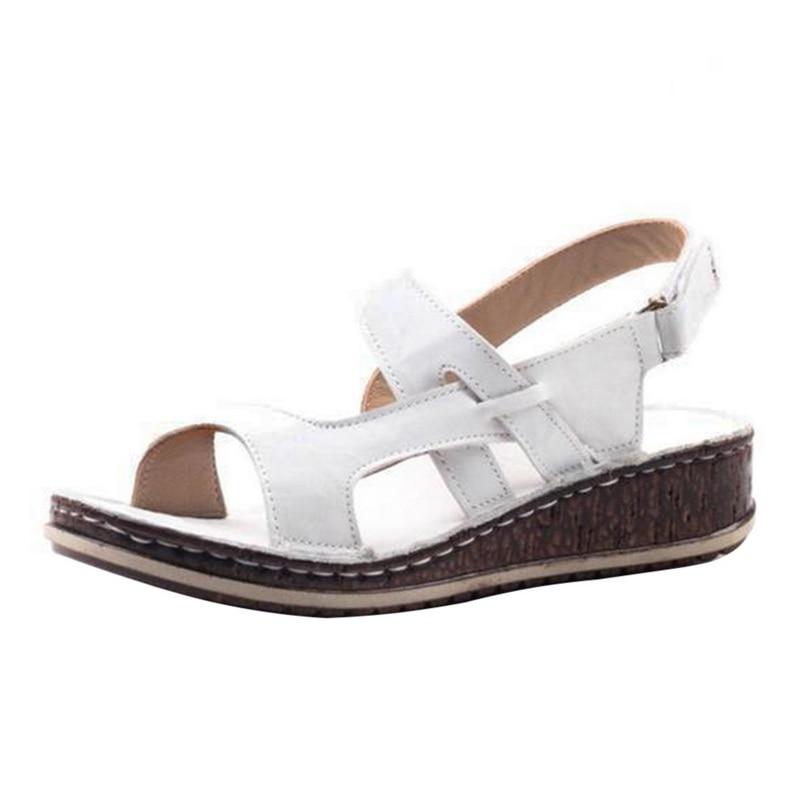 Damen Freizeit Verstellbaren Riemen Sandalen | Offener Zeh-Women Sandals-Kremer Mode
