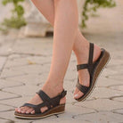 Damen Freizeit Verstellbaren Riemen Sandalen | Offener Zeh-Women Sandals-Kremer Mode
