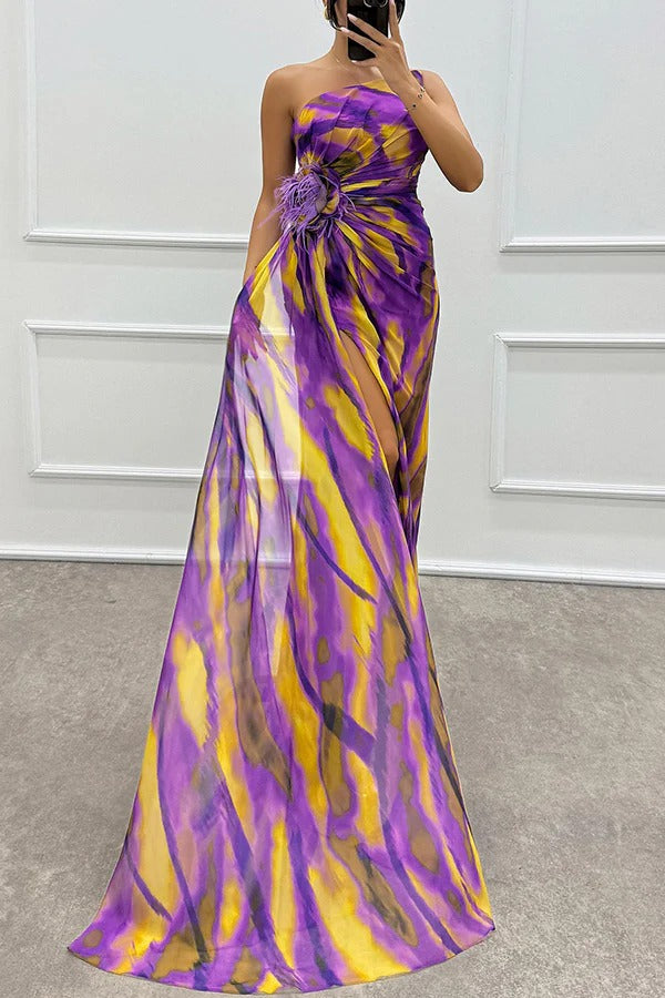 Damen Gerafftes Kleid | Maxi-Women Dress-Kremer Mode