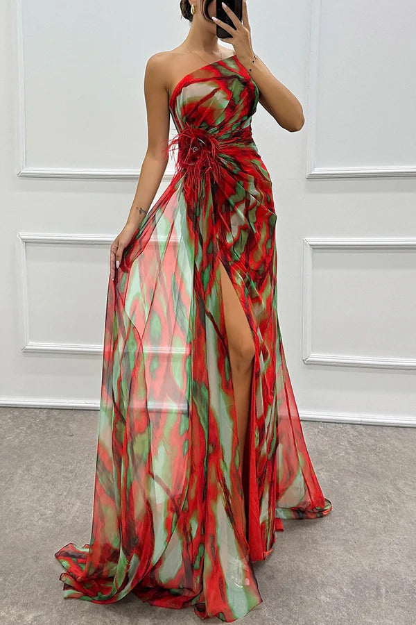 Damen Gerafftes Kleid | Maxi-Women Dress-Kremer Mode