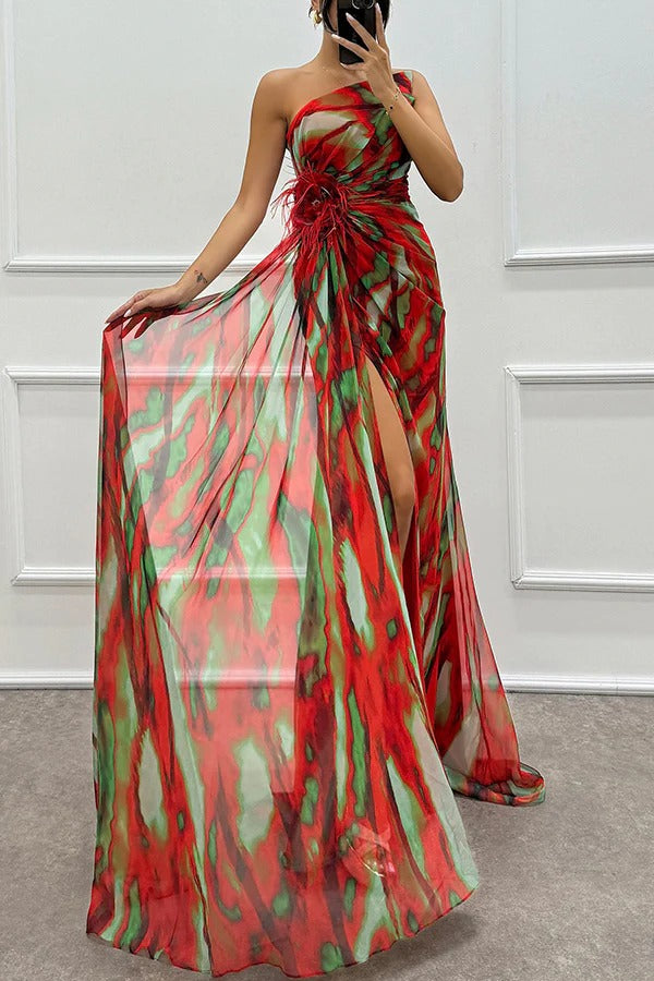 Damen Gerafftes Kleid | Maxi-Women Dress-Kremer Mode