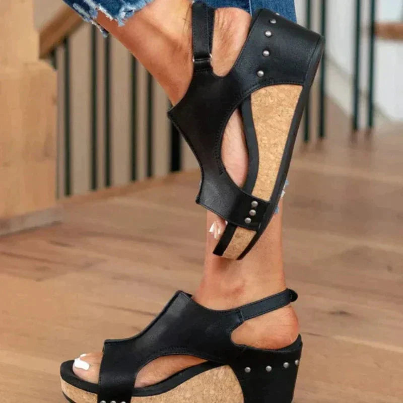 Damen Keilsandaletten | Stilvoll-Women Sandals-Kremer Mode