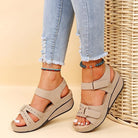 Damen Klassisch Offen Zehen Sandale | Sommer-Women Sandals-Kremer Mode