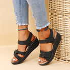 Damen Klassisch Offen Zehen Sandale | Sommer-Women Sandals-Kremer Mode