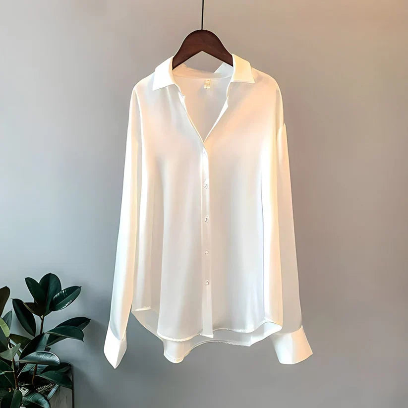 Damen Knopfleiste Hemd | Lange Ärmel-Women Shirt-Kremer Mode