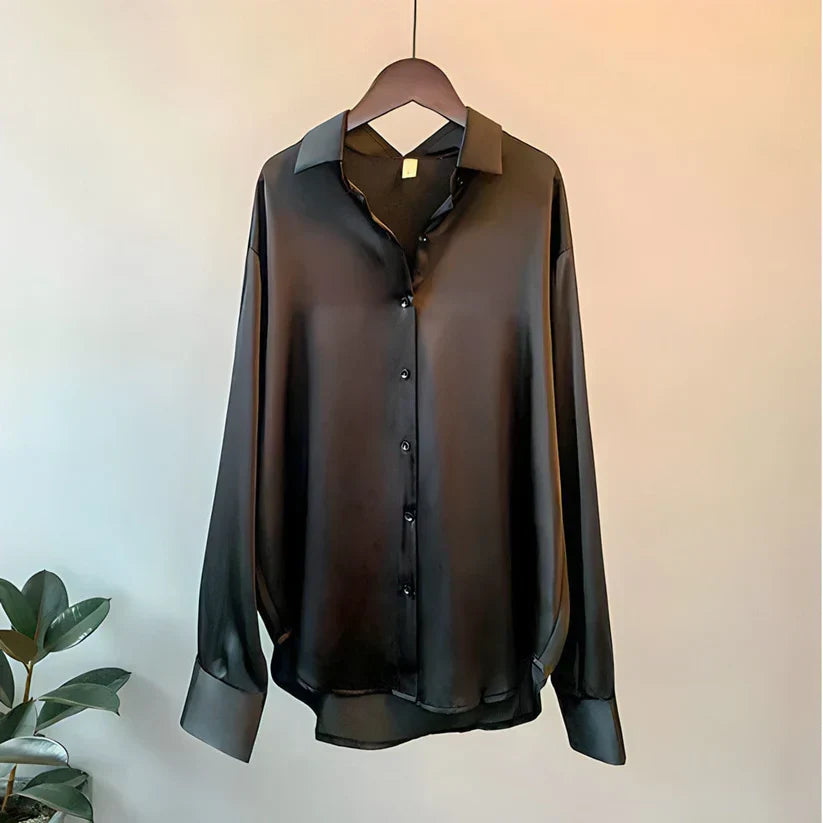 Damen Knopfleiste Hemd | Lange Ärmel-Women Shirt-Kremer Mode