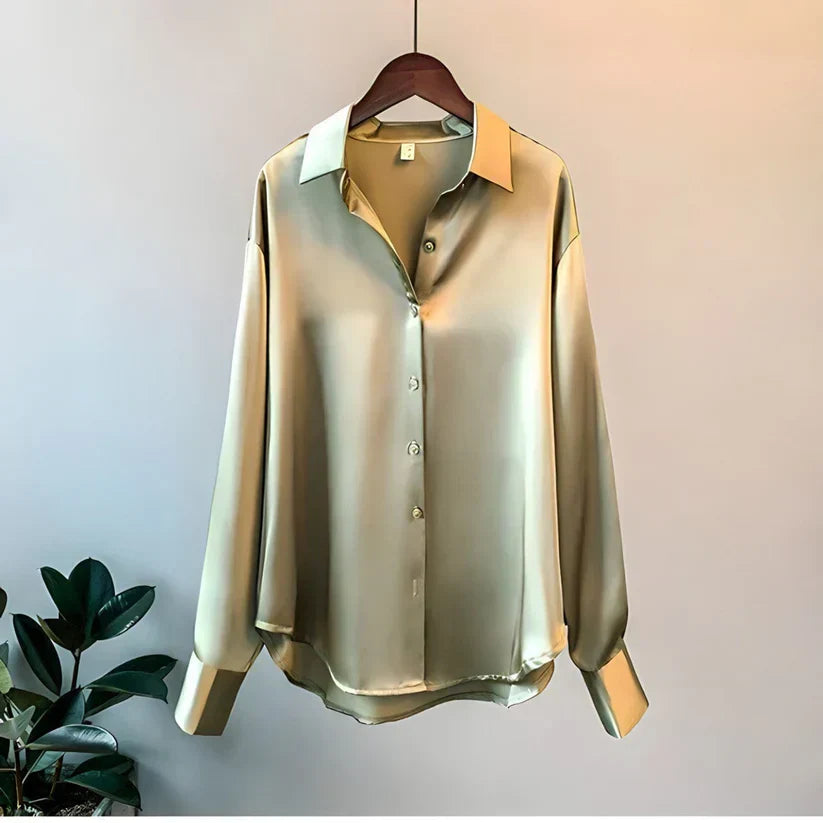 Damen Knopfleiste Hemd | Lange Ärmel-Women Shirt-Kremer Mode