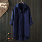 Damen Lässig Lockere Passform Hemd | Langärmelig-Women Shirts-Kremer Mode