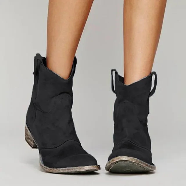 Damen Lässige Jahrgang Stiefel | Reinschlüpfen-Women Boots-Kremer Mode