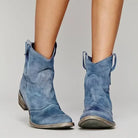 Damen Lässige Jahrgang Stiefel | Reinschlüpfen-Women Boots-Kremer Mode