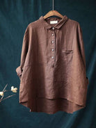 Damen Lässiges Lockere Hemd | Langarm-Women Shirt-Kremer Mode