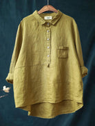 Damen Lässiges Lockere Hemd | Langarm-Women Shirt-Kremer Mode
