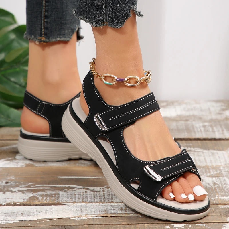Damen Leichte Verstellbaren Riemen Sandalen | Sommer-Women Sandals-Kremer Mode