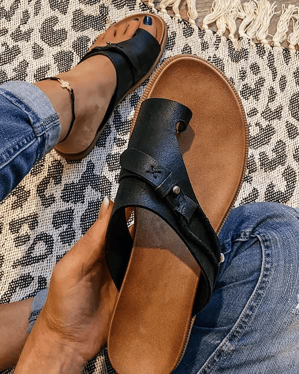 Damen lässig Zehenring Sandalen | Offene Zehe-Women Sandals-Kremer Mode