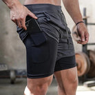 Herren 2-in-1 Lagen Gym Shorts | Kordelzug-Men Shorts-Kremer Mode