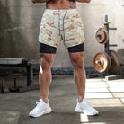 Herren 2-in-1 Lagen Gym Shorts | Kordelzug-Men Shorts-Kremer Mode