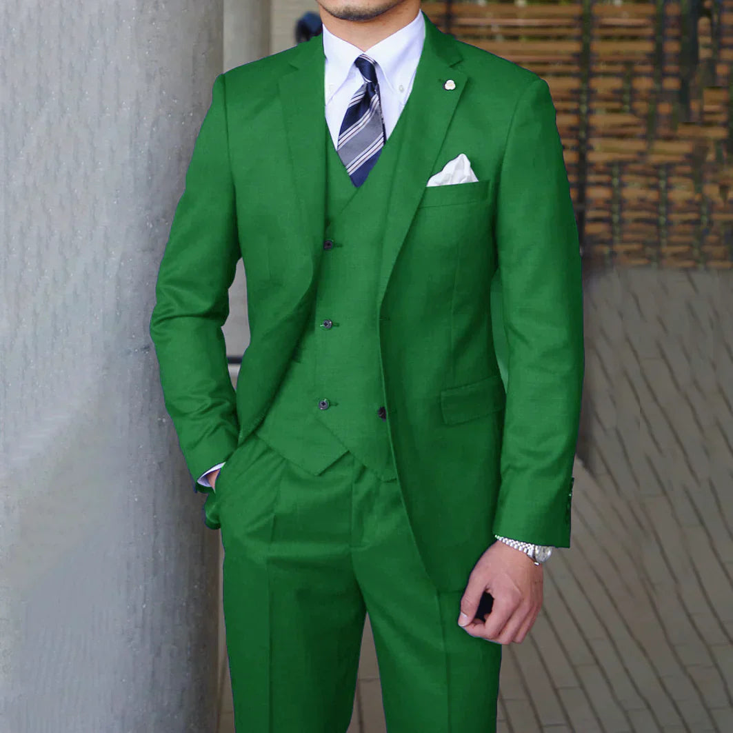 Herren 3-Teilige Tailored Hochzeit Gast Anzug Set | Moderne-Men Set-Kremer Mode