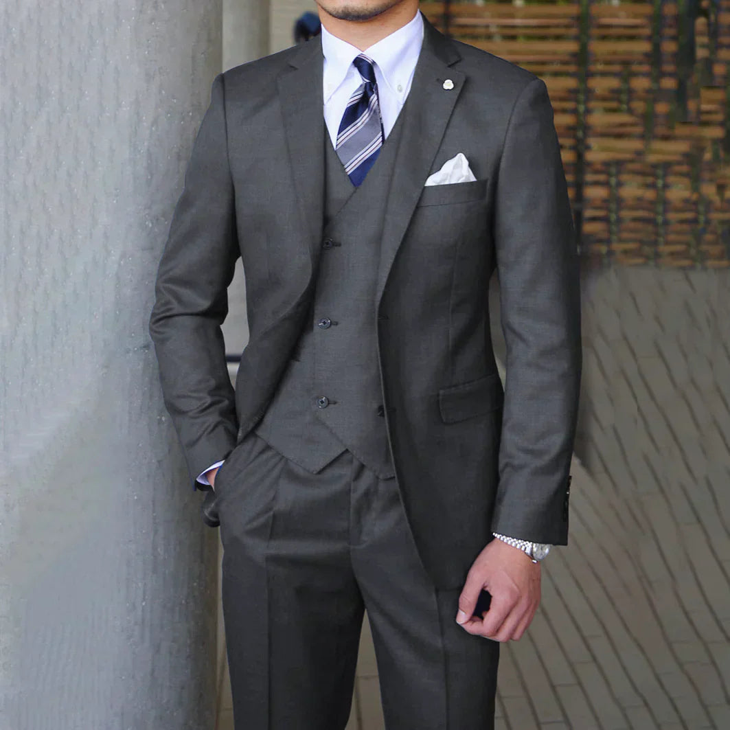 Herren 3-Teilige Tailored Hochzeit Gast Anzug Set | Moderne-Men Set-Kremer Mode