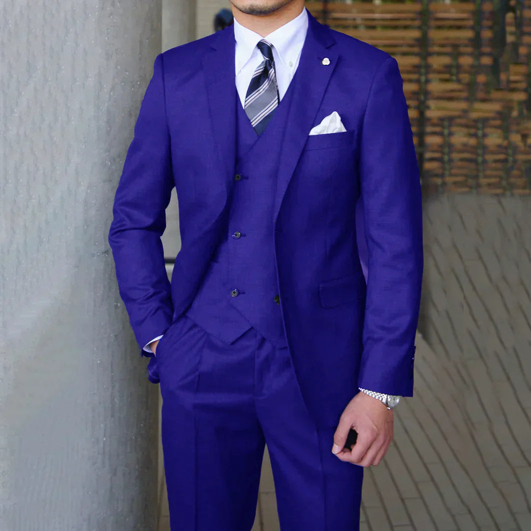 Herren 3-Teilige Tailored Hochzeit Gast Anzug Set | Moderne-Men Set-Kremer Mode