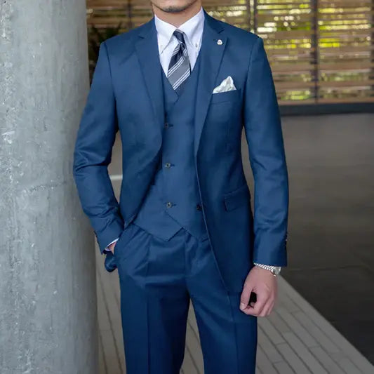 Herren 3-Teilige Tailored Hochzeit Gast Anzug Set | Moderne-Men Set-Kremer Mode