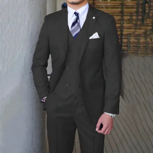 Herren 3-Teilige Tailored Hochzeit Gast Anzug Set | Moderne-Men Set-Kremer Mode