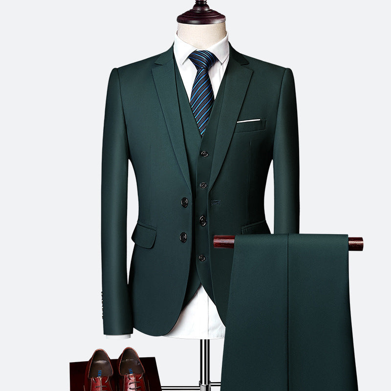 Herren 3-Teiliger Hochzeitsgast Anzug Set | Formelle-Men Set-Kremer Mode