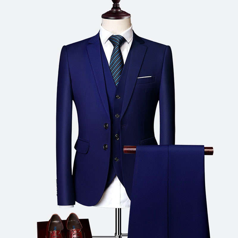 Herren 3-Teiliger Hochzeitsgast Anzug Set | Formelle-Men Set-Kremer Mode