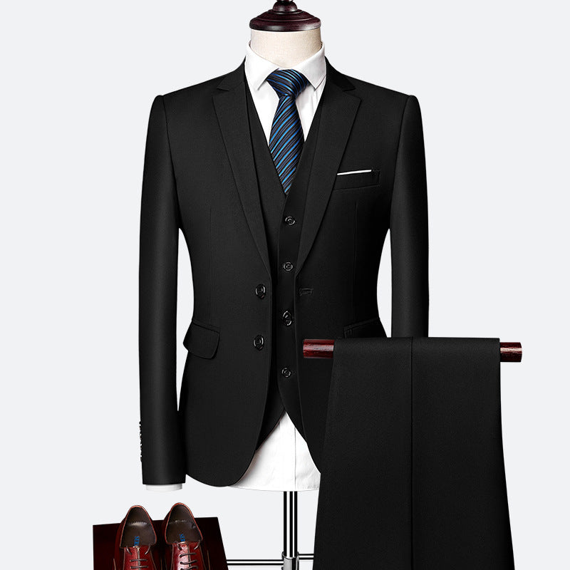 Herren 3-Teiliger Hochzeitsgast Anzug Set | Formelle-Men Set-Kremer Mode