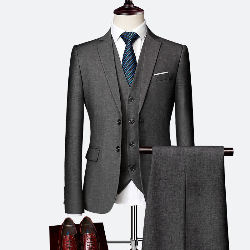 Herren 3-Teiliger Hochzeitsgast Anzug Set | Formelle-Men Set-Kremer Mode