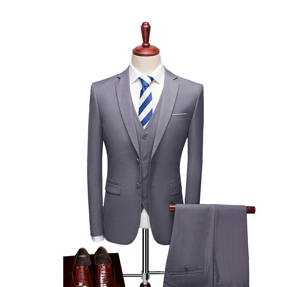Herren 3-Teiliger Hochzeitsgast Anzug Set | Formelle-Men Set-Kremer Mode