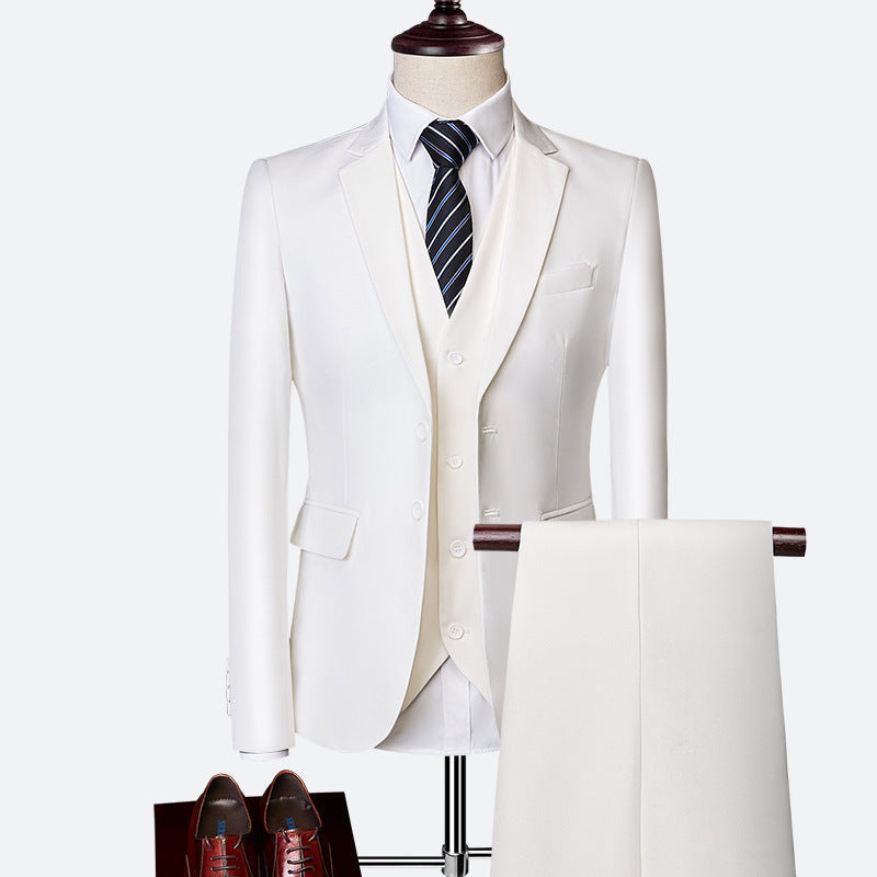 Herren 3-Teiliger Hochzeitsgast Anzug Set | Formelle-Men Set-Kremer Mode