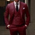 Herren 3-Teiliger Klassischer Hochzeitsgast Anzug Set | Moderne-Men Set-Kremer Mode