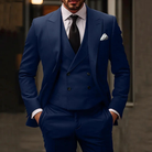 Herren 3-Teiliger Klassischer Hochzeitsgast Anzug Set | Moderne-Men Set-Kremer Mode