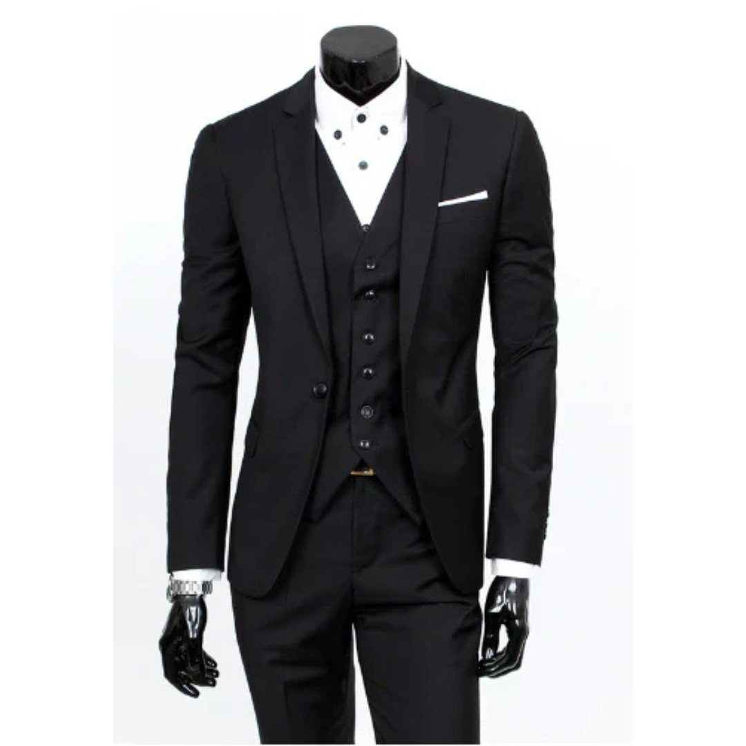 Herren 3-teiliges Hochzeitsgast-Anzug-Set | Klassisch-Men Set-Kremer Mode