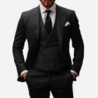 Herren 3-teiliges Hochzeitsgast-Anzug-Set | Zweireiher-Men Set-Kremer Mode