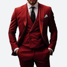 Herren 3-teiliges Hochzeitsgast-Anzug-Set | Zweireiher-Men Set-Kremer Mode