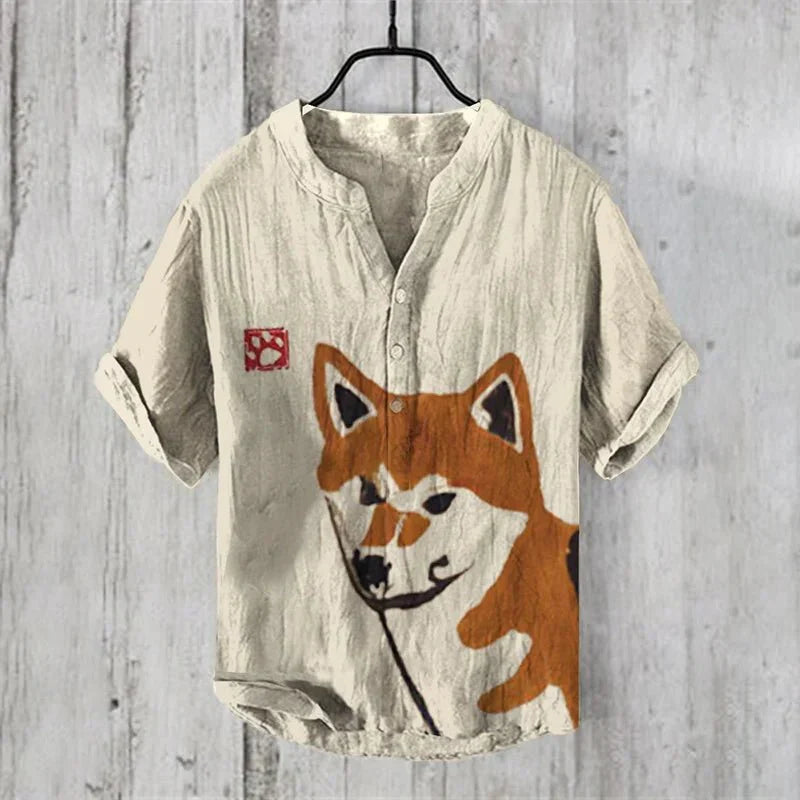 Herren Bedruckt Sommer Hemd | Stylisch-Men Shirt-Kremer Mode