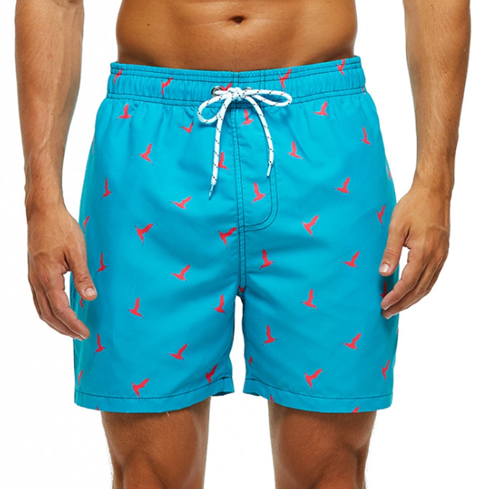 Herren Bedruckte Bade Kurze Hosen | Sommer-Men Swimwear-Kremer Mode