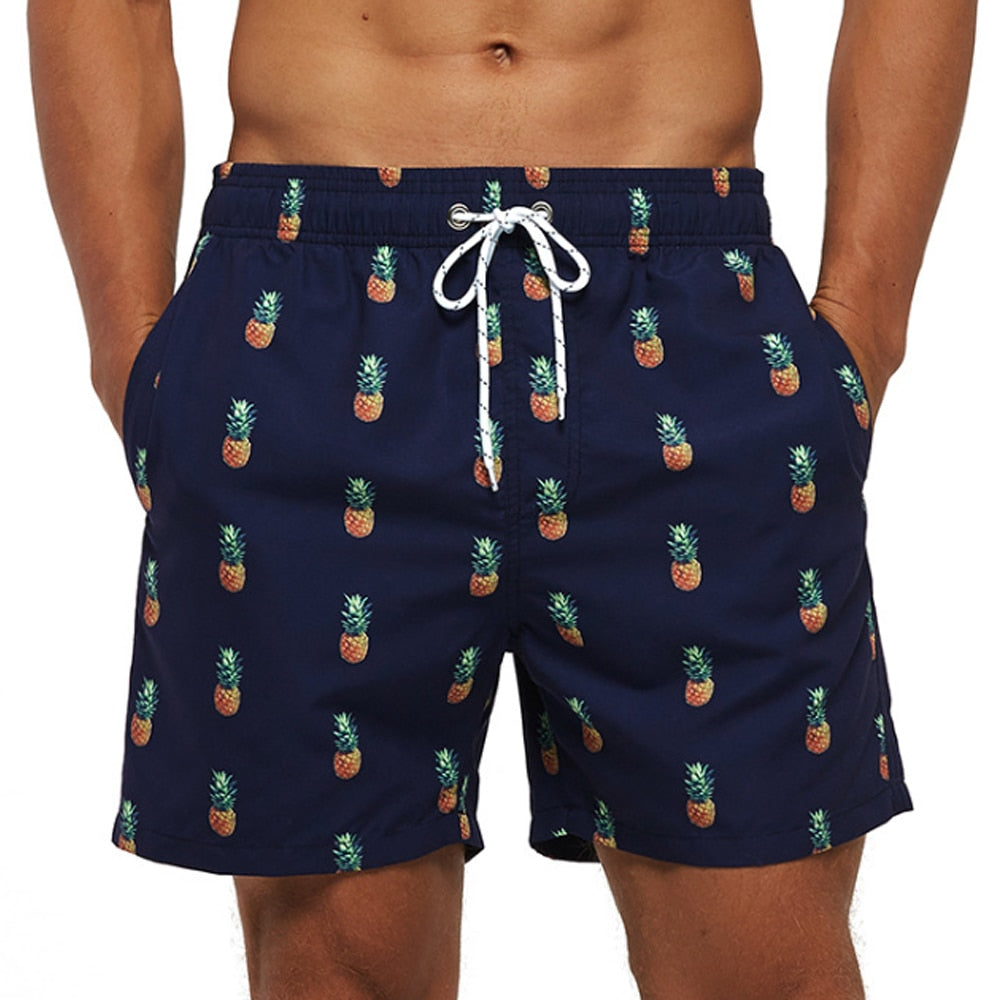 Herren Bedruckte Bade Kurze Hosen | Sommer-Men Swimwear-Kremer Mode
