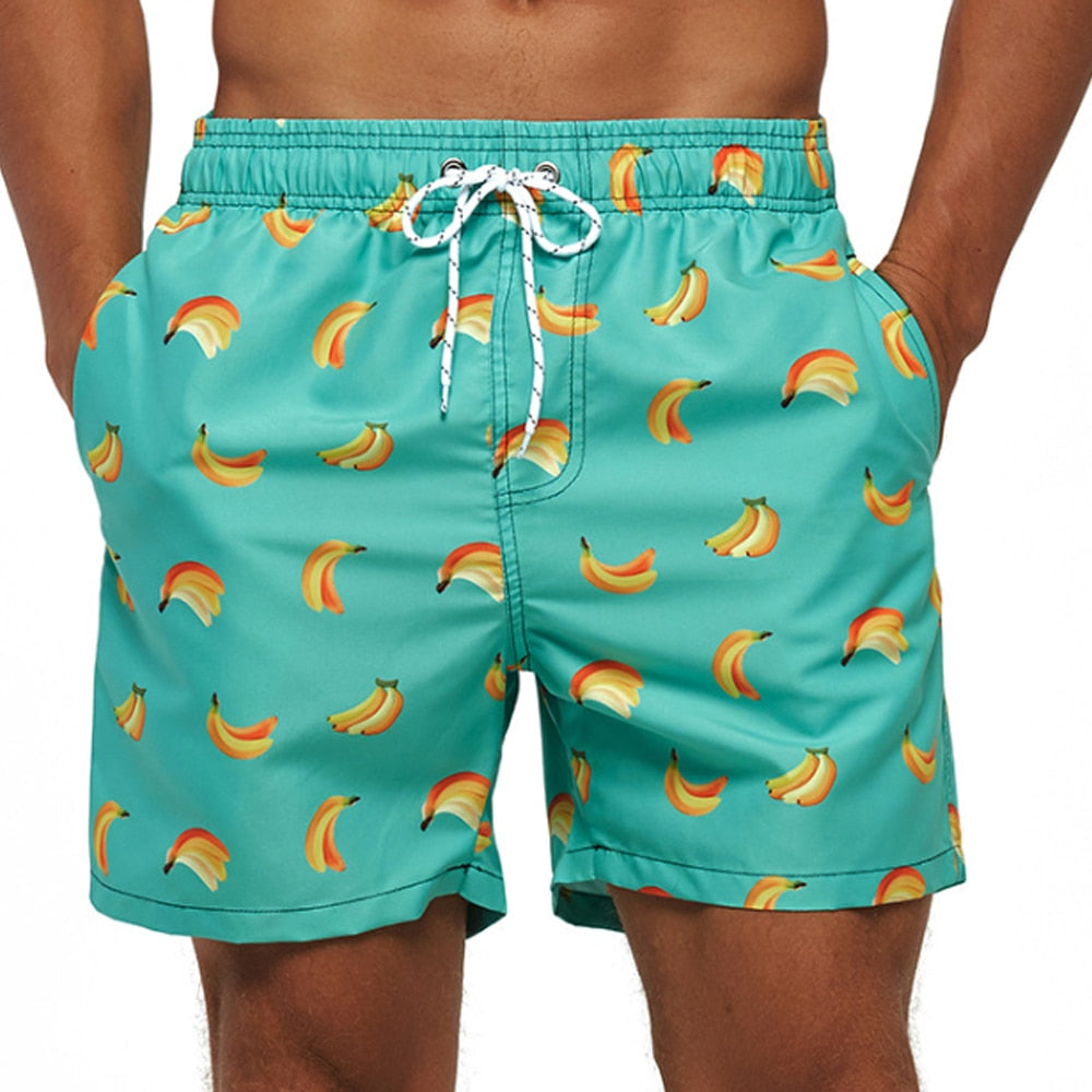 Herren Bedruckte Bade Kurze Hosen | Sommer-Men Swimwear-Kremer Mode