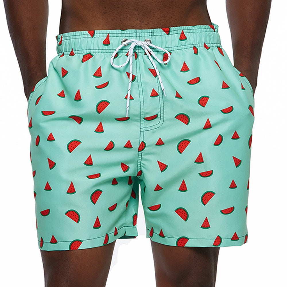 Herren Bedruckte Bade Kurze Hosen | Sommer-Men Swimwear-Kremer Mode