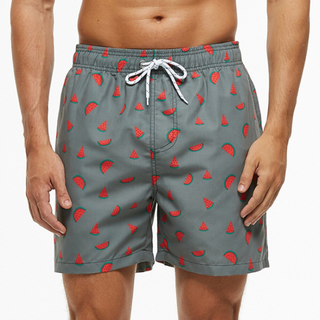 Herren Bedruckte Bade Kurze Hosen | Sommer-Men Swimwear-Kremer Mode