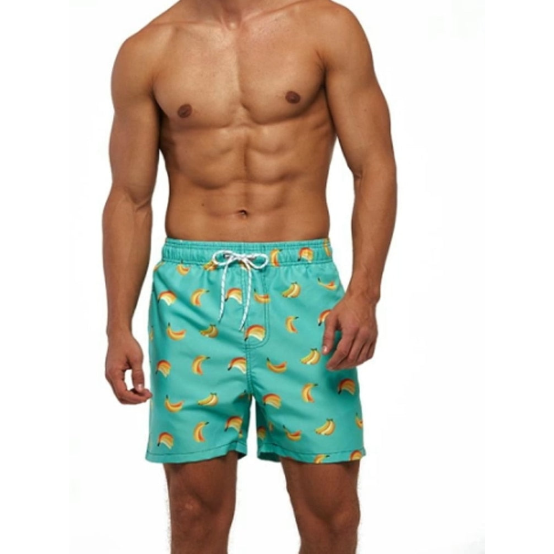 Herren Bedruckte Bade Kurze Hosen | Sommer-Men Swimwear-Kremer Mode