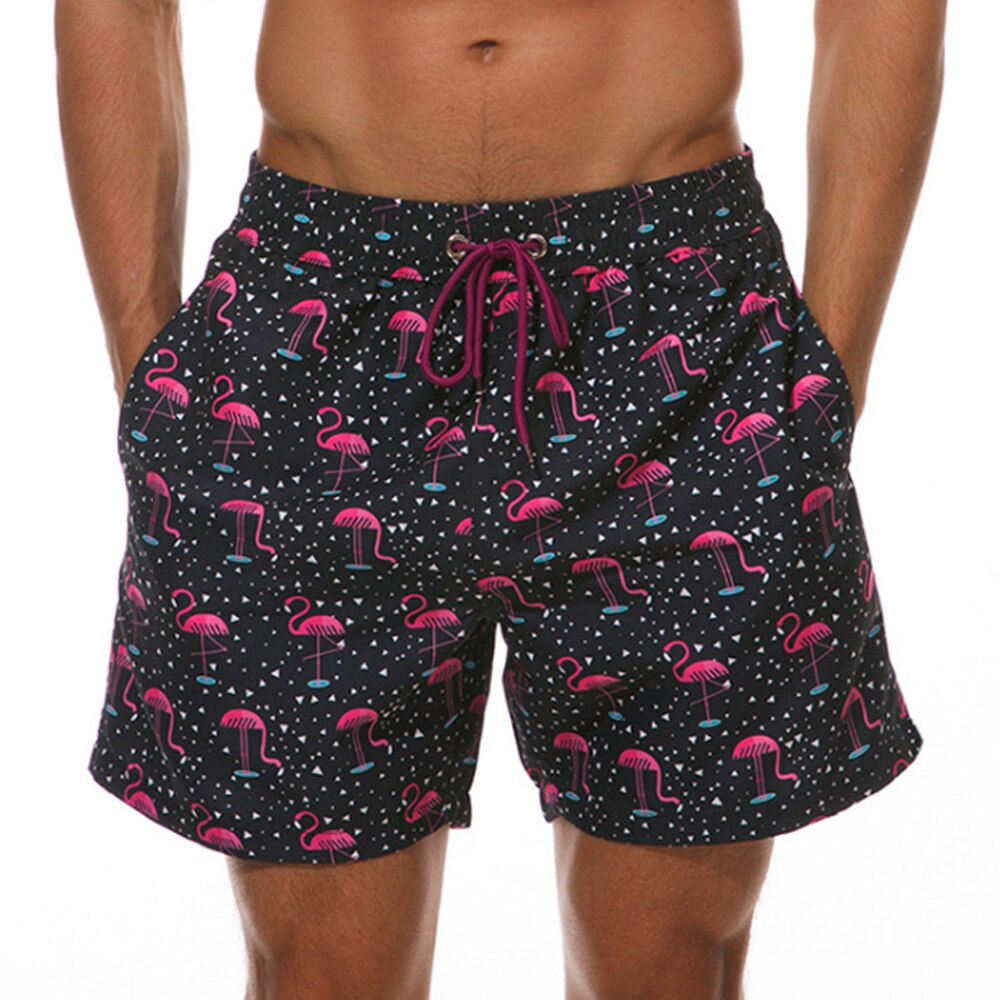 Herren Bedruckte Bade Kurze Hosen | Sommer-Men Swimwear-Kremer Mode
